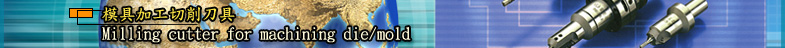 �Ҩ�[�u���d�M�� Milling cutter for machining die/mold